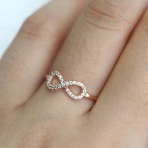 (size Us 8)perfect Infinite / Infinity Ring In..